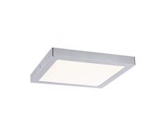 Paulmann 70982 LED Panel Abia eckig incl. 1x22 Watt Deckenlampe Chrom matt Lichtpanel Kunststoff Deckenlicht 2700 K, 22 W