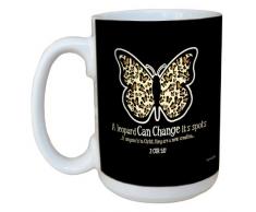 Tree-Free Greetings lm44287 Leopard Spots: 2 Corinthians 5: 17 Keramik Becher mit Henkel/, 15-Ounce