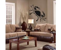 INDIGOS 4052166064118 Wandtattoo w391 Krebs - Sternzeichen 120 x 110 cm, schwarz