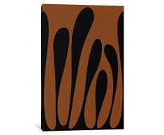 iCanvasART 3-teiliger Kunstdruck auf Leinwand von Fabrizio, Moderne Kunst, die Welt blickt auf Afrika, 152,4 x 101,6 x 3,8 cm Tiefe: 1,9 cm, Leinwand, gespannt 18 x 12