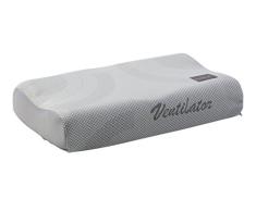 Schlafkult Nackenstützkissen Visco Twin 1000, grau, 33 x 58 cm