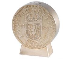 Old Money A28490 Shilling Bank, Resin, mehrfarbig, 5 x 13 x 14 cm