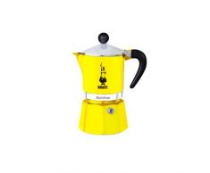 Bialetti Rainbow Espressokocher, Aluminium, gelb, 3 Tassen