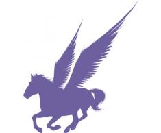 INDIGOS 4051095057390 Wandtattoo w619 Pferd 96 x 53 cm Wandaufkleber in 3 Größen, violett