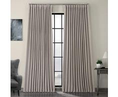 HPD Half Price Drapes BOCH-LN1858-96-DW Verdunkelungsvorhang aus Leinenimitat, extra breit, 1 Paneel, 100 x 96 cm, Ton