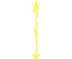 INDIGOS 4051095028949 Wandtattoo w266 Blumen, Pflanzen 120 x 15 cm, gelb