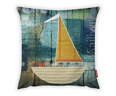 Bonamaison Dekorativ Kissenhülle, Kissenbezug, Zierkissenbezug, Wohnkultur, Für Sofa, Kaffeestube, Größe: 45X45 cm - Entworfen und hergestellt in der Türkei