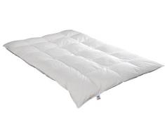 Irisette Daunendecke Nora extra warme Winterdecke, aus 100% Baumwolle 100% Daune mit Aufbewahrungstasche, 155 x 220 cm, weiÃ