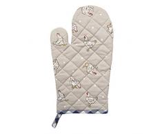 Clayre & Eef LCH44BL Hühner Litlle Chicken Ofenhandschuh Ca. 16 x 30 cm