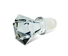 Abbott Collection 27-CLARITY-03 Flaschenverschluss, eckig, 7,6 cm, transparent