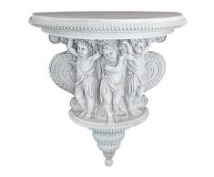 Design Toscano Cherubim der Weinernte, Skulpturale Wandkonsole