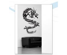 INDIGOS WG10007-90 Wandtattoo W007 Drachen China Japan Monster 80 x 52, silber