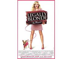 Decorative Wall Poster Filmposter Legally Blonde The Musical Broadway, 28 x 44 cm