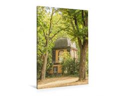 Premium Textil-Leinwand 80 x 120 cm Hoch-Format Zauberhaft historischer Küchengarten Pavillon auf dem Lindener Berg | Wandbild, HD-Bild auf Keilrahmen, Fertigbild auf hochwertigem Vlies, Leinwanddruck von Michael Speer