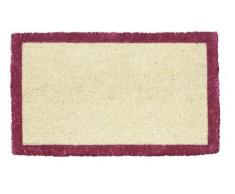 YOUNG GENERATION Shoe MAX YH 101094 Kokos Fussmatte mit Rutschfester Latexunterseite ca. 74 x 44 cm Frame Bordeaux