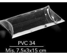 Pianeta Konfetti Bombonierdose aus PVC, für Gastgeschenke, Gastgeschenke, Gastgeschenk, 30 Stück, 15 x 3 x 8 cm