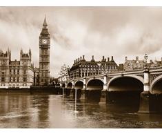 AG Design FTS 0480 London, Papier Fototapete - 360x254 cm - 4 teile, Papier, multicolor, 0,1 x 360 x 254 cm