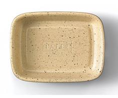 Romertopf 99041M Lafer BBQ Series Auflaufform, Ton, Creme/Schwarz