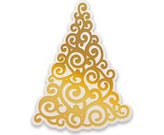 Couture Creations CO726927 Stanzfolie zum Prägen, Curling Weihnachtsbaum, 5 x 6 cm, Einheitsgröße