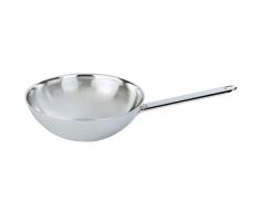 demeyere Wok 30 cm Wok – /Stir Fry Pan – Frying Kant ( – Wok/Stir Fry Pan, Silver, 4,8 l, 300 mm)