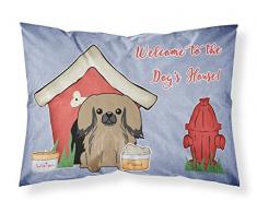 Caroline s Treasures bb2856pillowcase Hund House Collection pekingnese Tan Stoff Kissenbezüge, Standard, Multicolor
