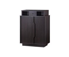 247SHOPATHOME Saxson Schuhschrank, braun
