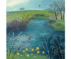 Jo Grundy Leinwanddruck, Polyester, Mehrfarbig, 40 x 40 cm