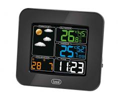 Trevi ME 3165 RC Wetterstation Wetterstation mit Außensensor, schwarz, 15 x 5.7 x 13.5 cm