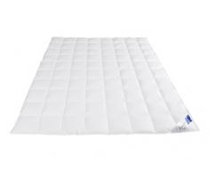 Böhmerwald 135 x 200 cm 4,5 Tog Single 100 Prozent Baumwolle Anti-Staub Milben und daunendichter Bezug Komfort – Komfort Daunendecke, weiß