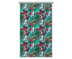 AG Design Avengers Marvel Kinderzimmer Gardine/Vorhang, Stoff, Mehrfarbig, 140 cm x 245 cm