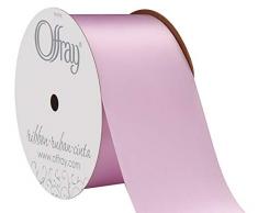 Unbekannt Offray Doppelseitiges Satinband, helles Orchidee, 10 m