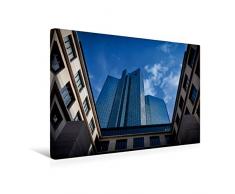 Premium Textil-Leinwand 45 x 30 cm Quer-Format Twin Towers Deutsche Bank | Wandbild, HD-Bild auf Keilrahmen, Fertigbild auf hochwertigem Vlies, Leinwanddruck von Markus Pavlowsky Photography