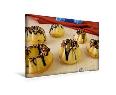 Premium Textil-Leinwand 45 x 30 cm Quer-Format Mug Cakes, Minigugel, Tartelettes und andere kleine Kuchen | Wandbild, HD-Bild auf Keilrahmen, Fertigbild auf hochwertigem Vlies, Leinwanddruck von Heike Rau