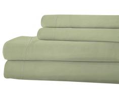 RDM Koncept T840 Tabelle-Set massiv gekämmte Baumwolle Satin, Stumpenkerze, Duft, King