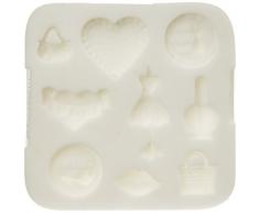 Silikomart Silikonform für Tortendekoration 71.468.00.0096, Zucker slk368 Zubehör für Damen Silikon Weiß