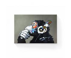 Libaoge Wanddekoration, Motiv: Gorilla Monkey/AFFE, modernes Design, Ölgemälde auf Leinwand