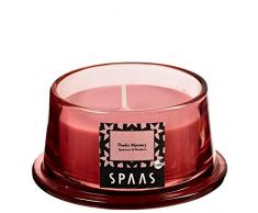 Spaas Duftkerze im Glas, Paraffinwachs, Rosenblush, 92 x 48 mm