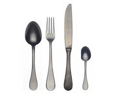 Mepra SPA 109622024 Besteckgarnitur, Design Tigre Oro Nero, 24-teilig