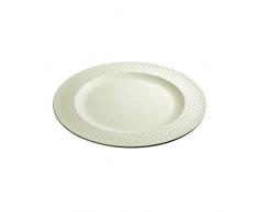 zuperzozial Großer Teller gehämmert weiß Nylon/A