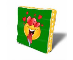 Sitter Dekokissen, Baumwolle, Mehrfarbig, 43 x 43 cm