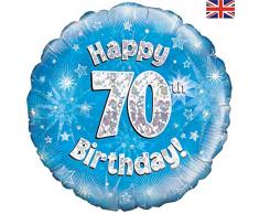 Blau Alter 70 Runde Folienballon (nicht aufgeblasenen)