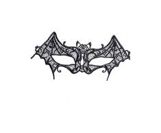 Mapo Maske, sexy Frauen Mädchen Augenmaske, Oper Halloween Tanzen Abend Party Elegant Mardi Gras Lady Augenmaske Bat (Black)