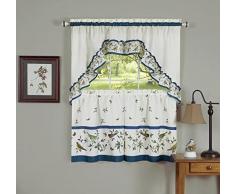 naturally home Royal Vorhangsteg, für Küche und Esszimmer, 145 x 61 cm, Love Birds