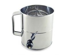 Norpro Cup Mehlsieb, silber