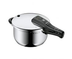 WMF Perfect Schnellkochtopf 4,5l, Schnelltopf 22 cm, Cromargan Edelstahl poliert, Induktion, 2 Kochstufen, Einhand-Kochstufenregler