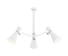ARGON Moderne Kronleuchter 3-flammige, Lackierter Stahl, WeiÃ