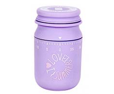 Ranvi süßer Milchtimer, Mini 55 Minuten, für Zeitmanagement, Küchentimer, Kindertimer, Trainingstimer(lila)