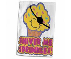 3D Rose Shiver Me Sprinkles Pirat Cupcake Handtuch Sport Handtuch 15x22