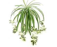 Zivisk Kunstpflanze Blumen Spider Fake Greenery – Innen Außen Home Garten Büro Veranda Hochzeit Dekoration – 2