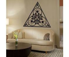 INDIGOS WG30268-80 Wandtattoo w268 Blume Ornament Pflanze Wandaufkleber 120 x 104 cm, braun